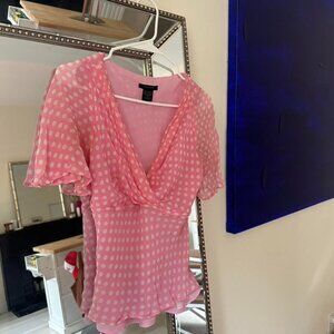 Pink Polka Dot Blouse
